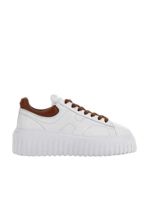 Sneakers Hogan H-Stripes bianca donna in pelle HOGAN | HXW6450FC60LE90446